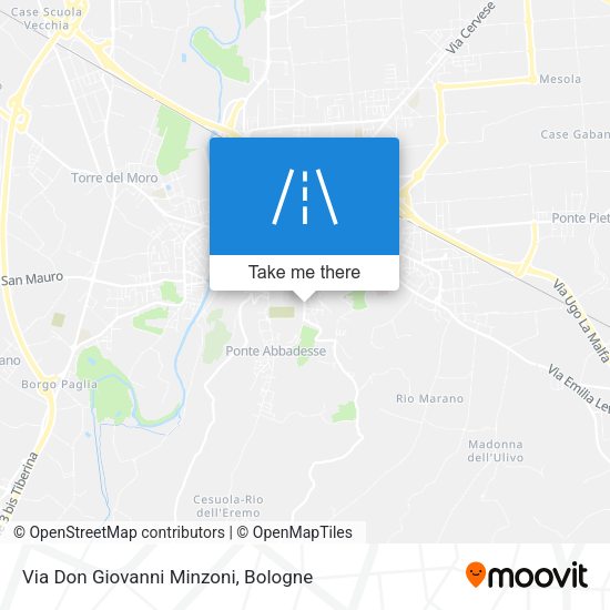 Via Don Giovanni Minzoni map