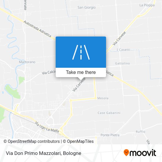 Via Don Primo Mazzolari map