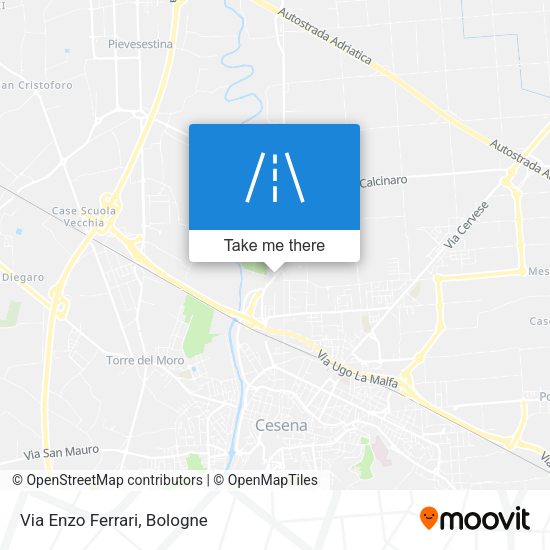 Via Enzo Ferrari map