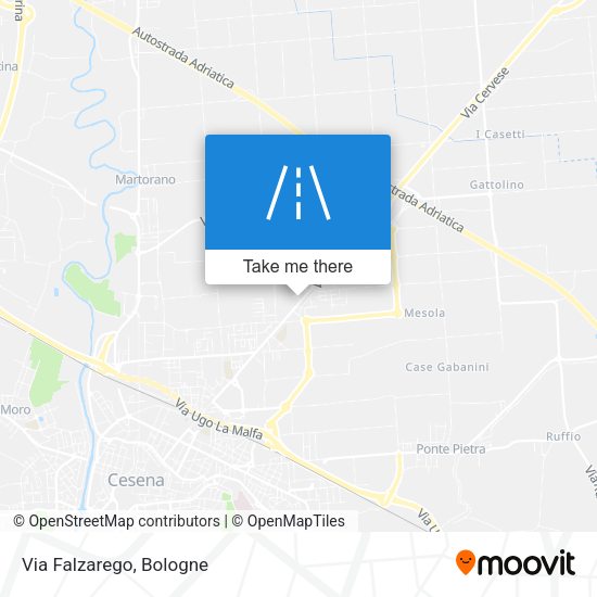 Via Falzarego map
