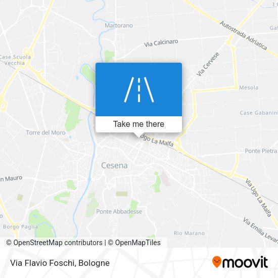 Via Flavio Foschi map