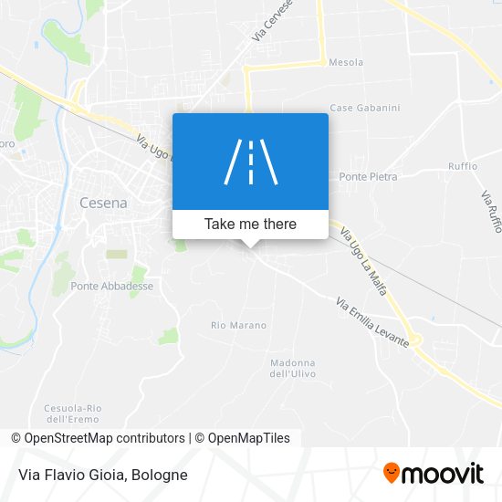 Via Flavio Gioia map