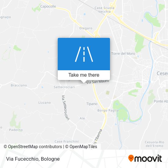 Via Fucecchio map