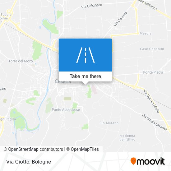 Via Giotto map