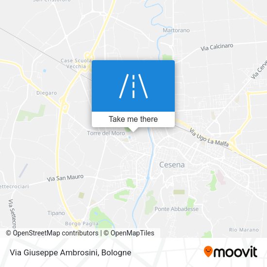 Via Giuseppe Ambrosini map