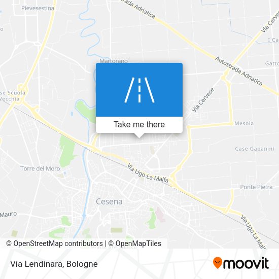 Via Lendinara map