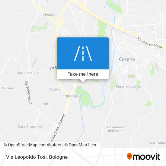 Via Leopoldo Tosi map