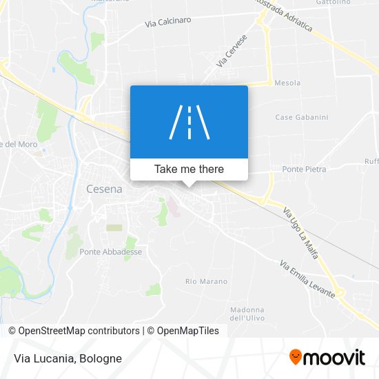 Via Lucania map