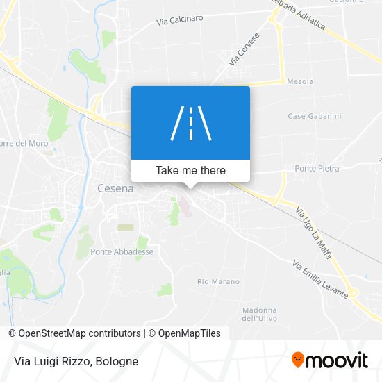Via Luigi Rizzo map
