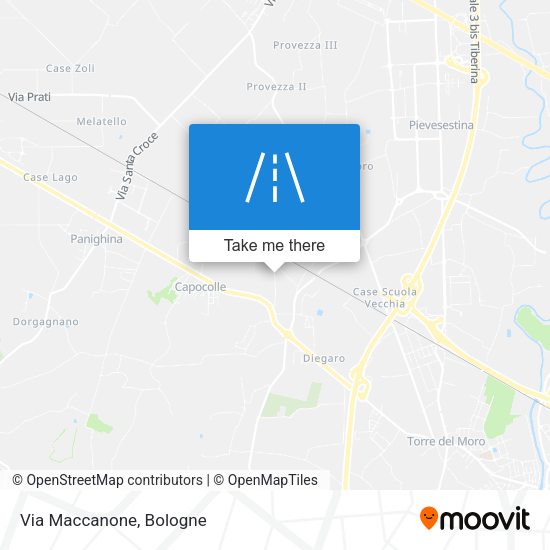 Via Maccanone map
