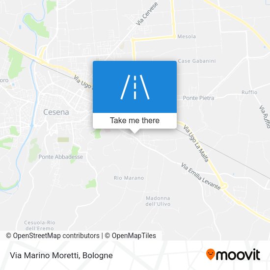 Via Marino Moretti map