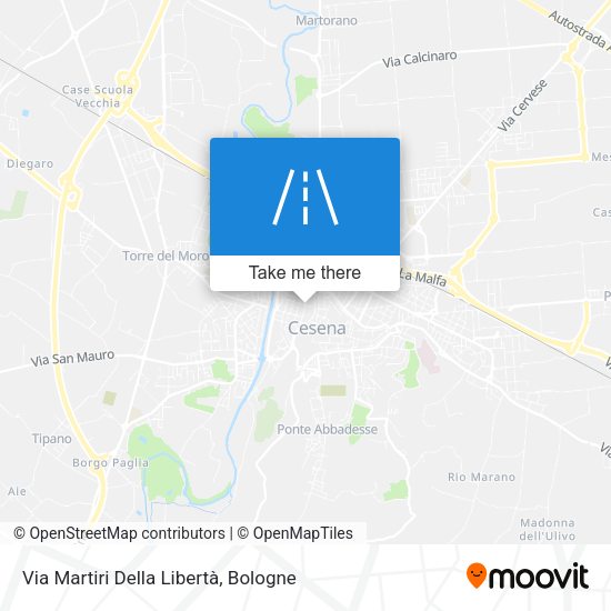 Via Martiri Della Libertà map
