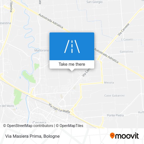 Via Masiera Prima map