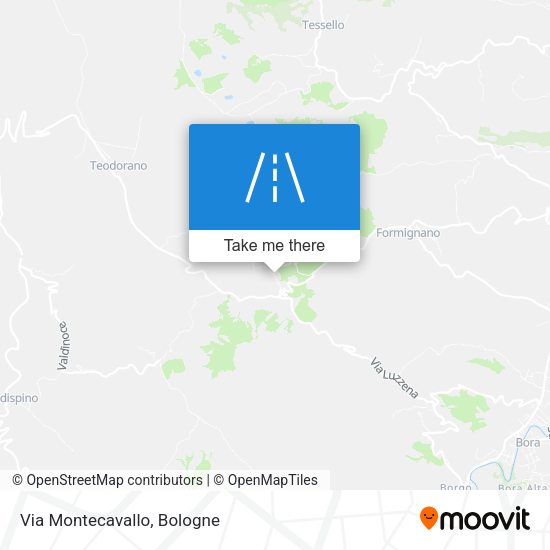 Via Montecavallo map