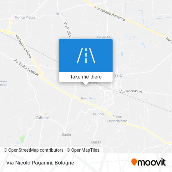 Via Nicolò Paganini map