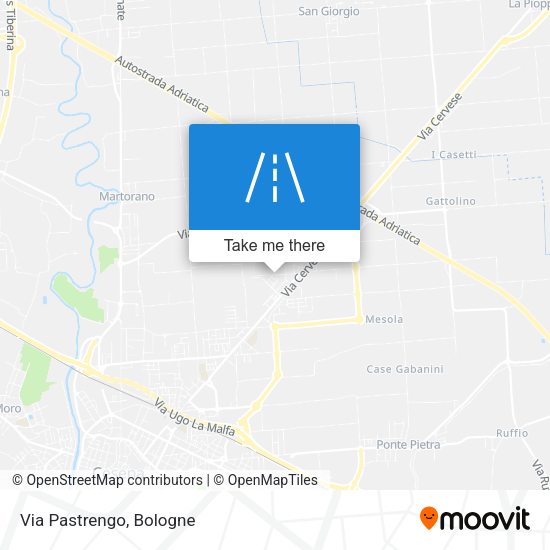 Via Pastrengo map
