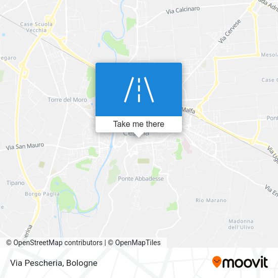 Via Pescheria map