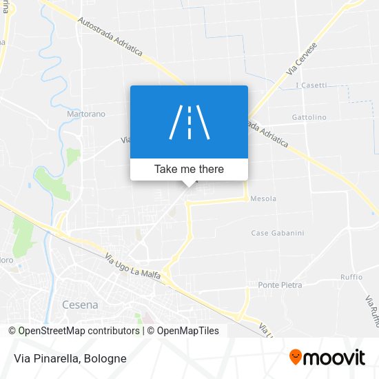 Via Pinarella map