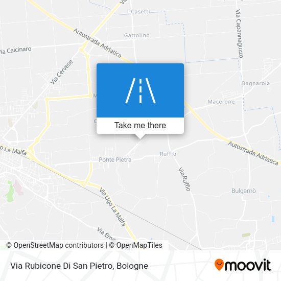 Via Rubicone Di San Pietro map