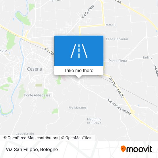 Via San Filippo map