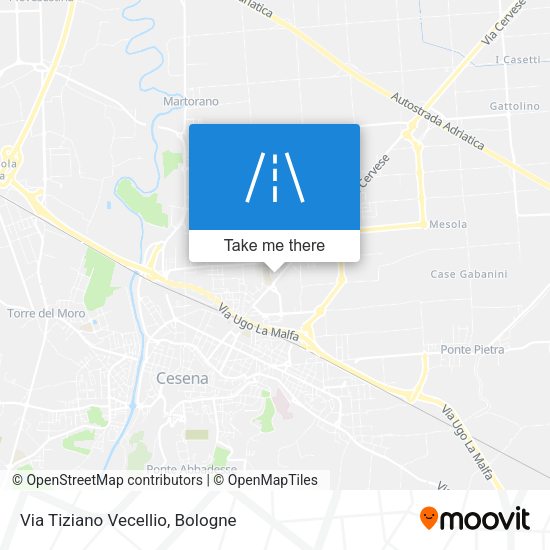 Via Tiziano Vecellio map