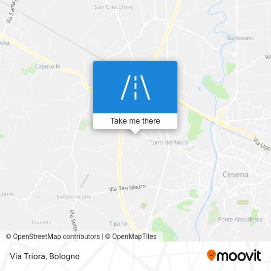 Via Triora map