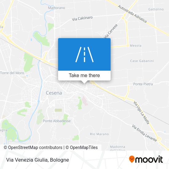 Via Venezia Giulia map