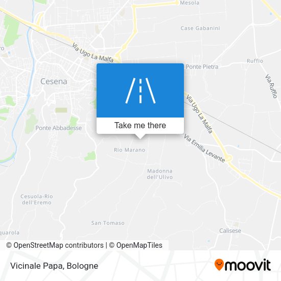 Vicinale Papa map
