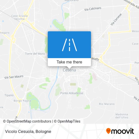 Vicolo Cesuola map