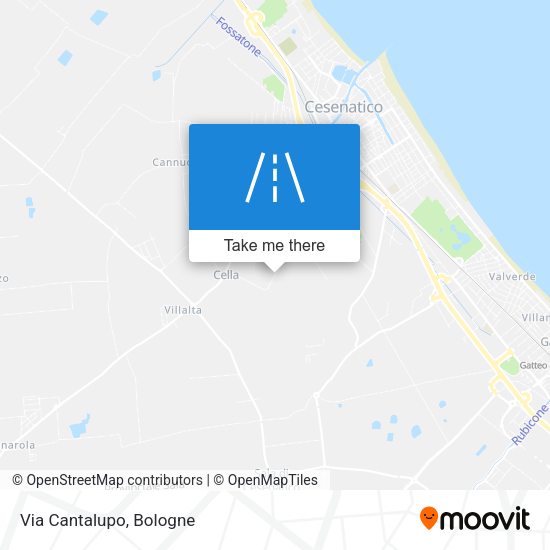 Via Cantalupo map