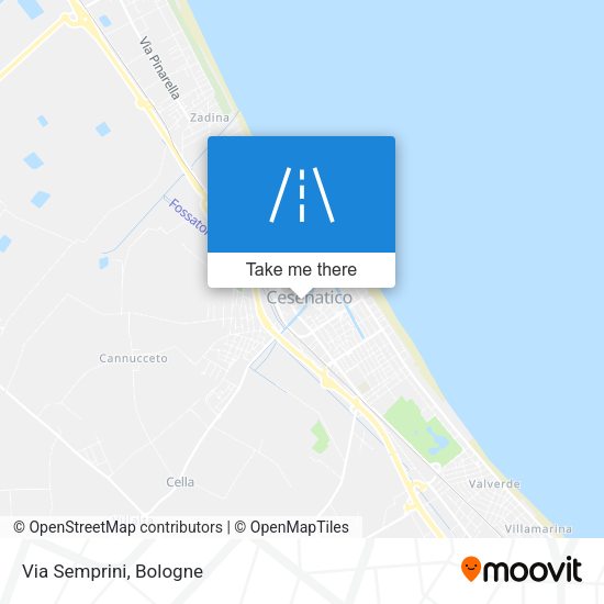 Via Semprini map