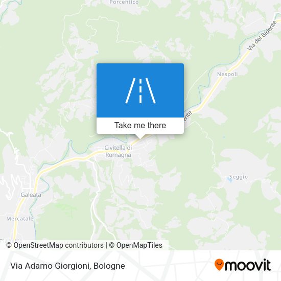Via Adamo Giorgioni map