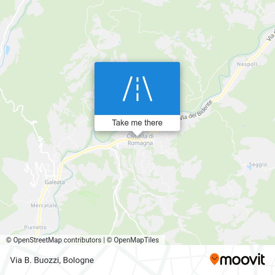 Via B. Buozzi map