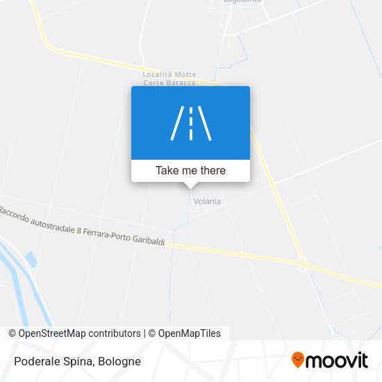 Poderale Spina map