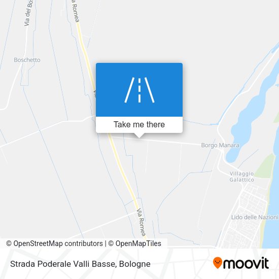 Strada Poderale Valli Basse map