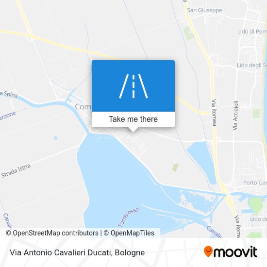 Via Antonio Cavalieri Ducati map