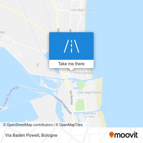 Via Baden Powell map