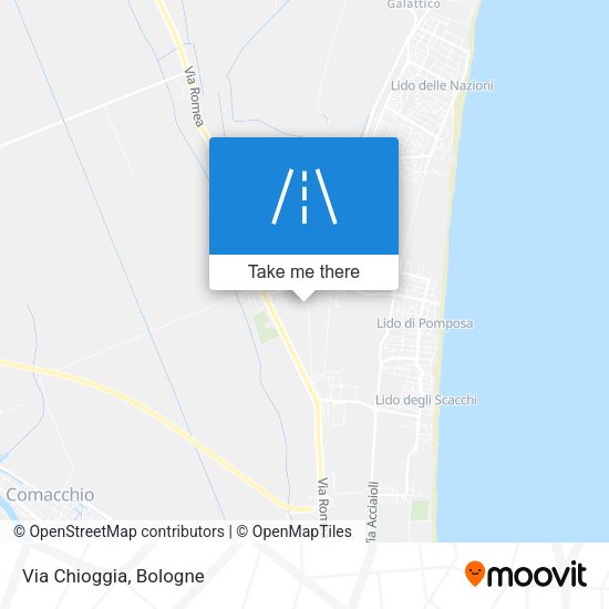 Via Chioggia map