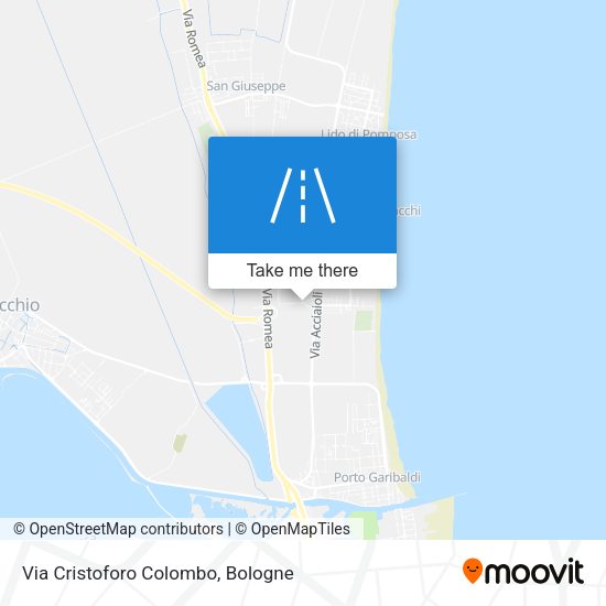 Via Cristoforo Colombo map