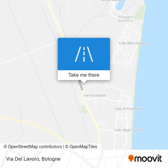 Via Del Lavoro map
