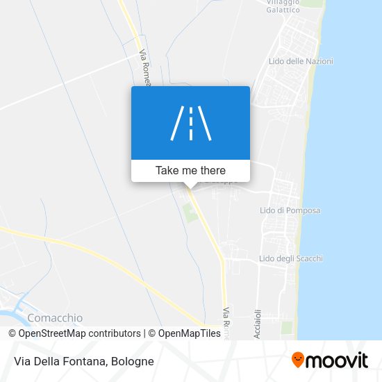 Via Della Fontana map
