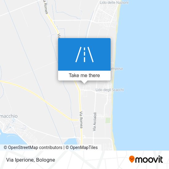 Via Iperione map
