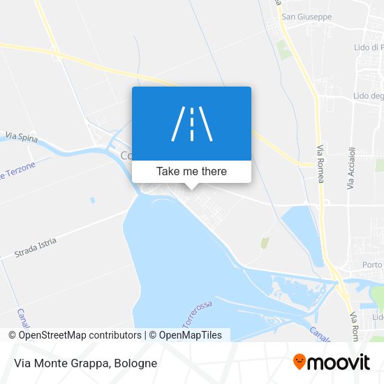 Via Monte Grappa map