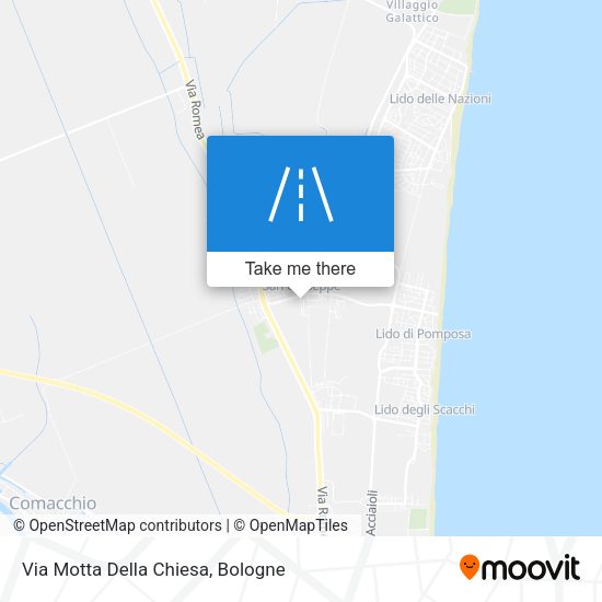 Via Motta Della Chiesa map