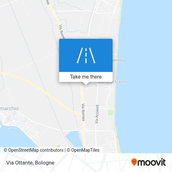 Via Ottante map