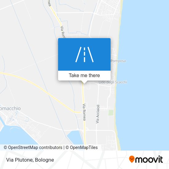 Via Plutone map