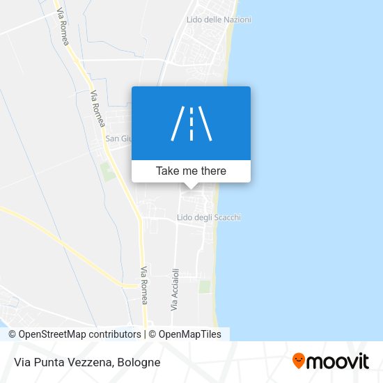 Via Punta Vezzena map