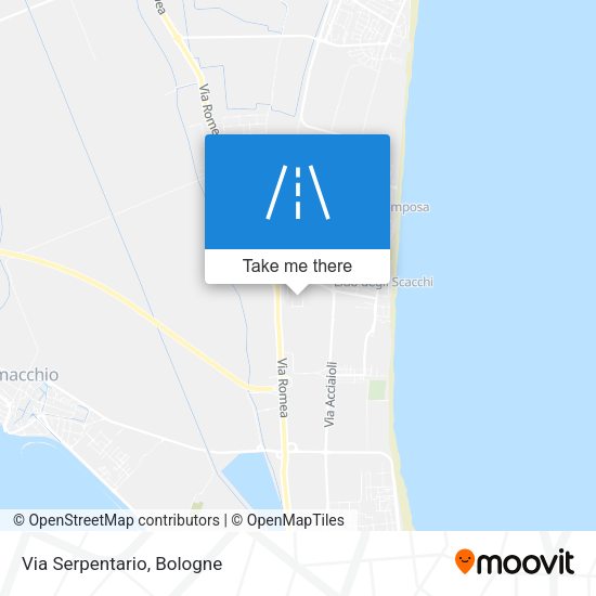 Via Serpentario map