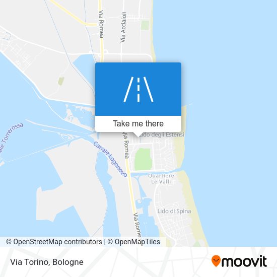 Via Torino map