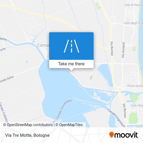Via Tre Motte map